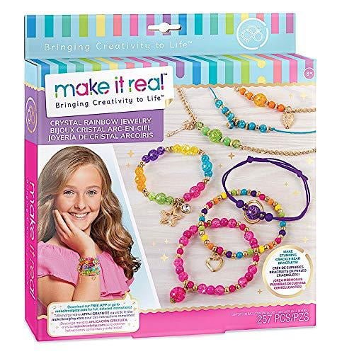 Rainbow Bead Jewelry Kit 256pcs - Make It Real - Brantford Surplus