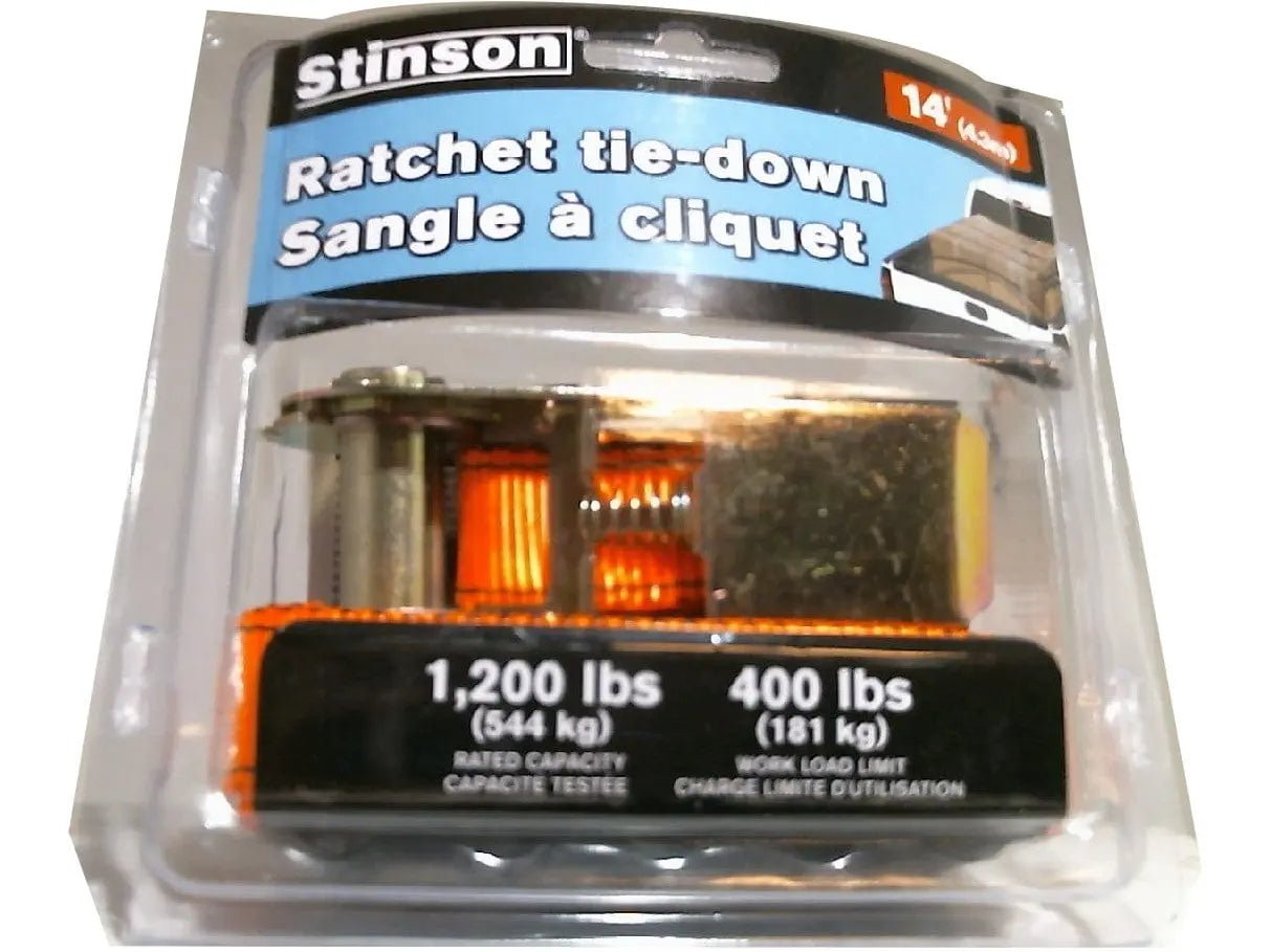 Ratchet tie - down 14 foot 4.3m 1200 lbs 544kg - Brantford Surplus