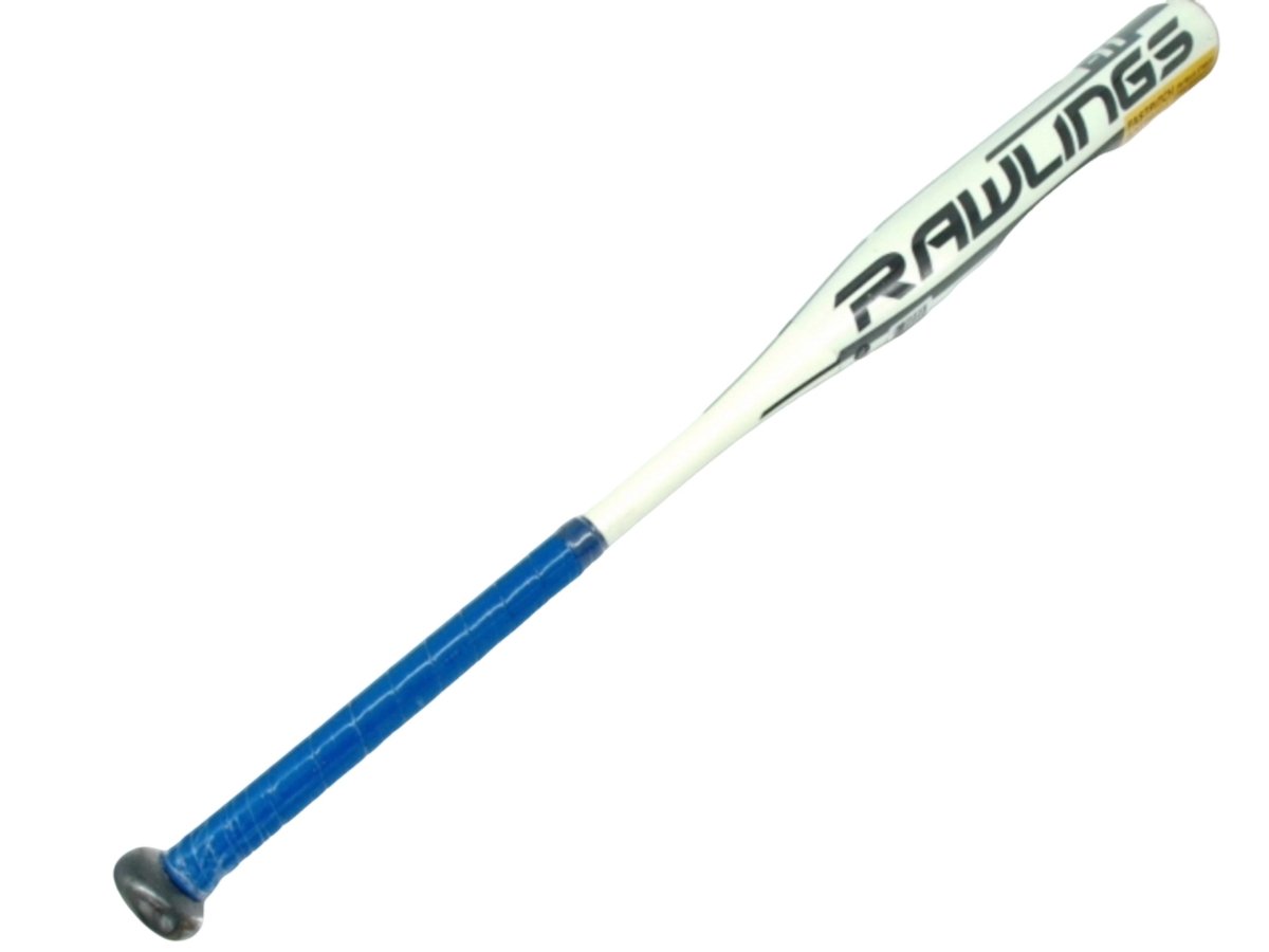 Rawlings 30 - Inch Baseball Bat White Blue – Youth Wood Bat - Brantford Surplus