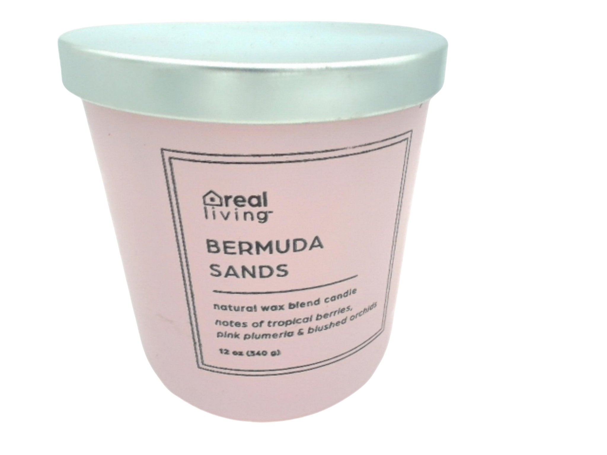 Real Living Scented Jar Candle 12oz - Bermuda Sands - Brantford Surplus