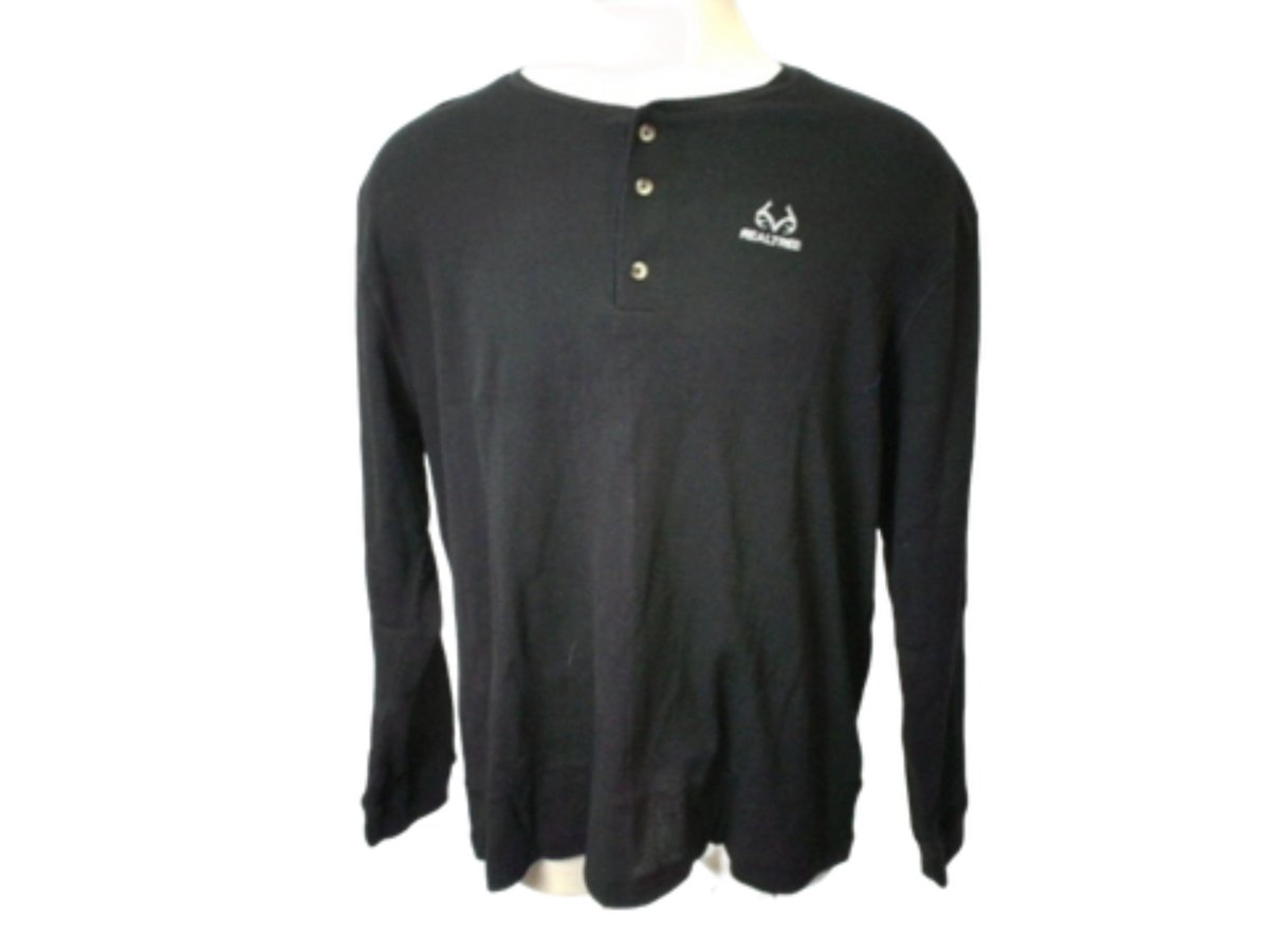 Realtree Men's Thermal Henley Top - Large, Assorted Colors - Brantford Surplus