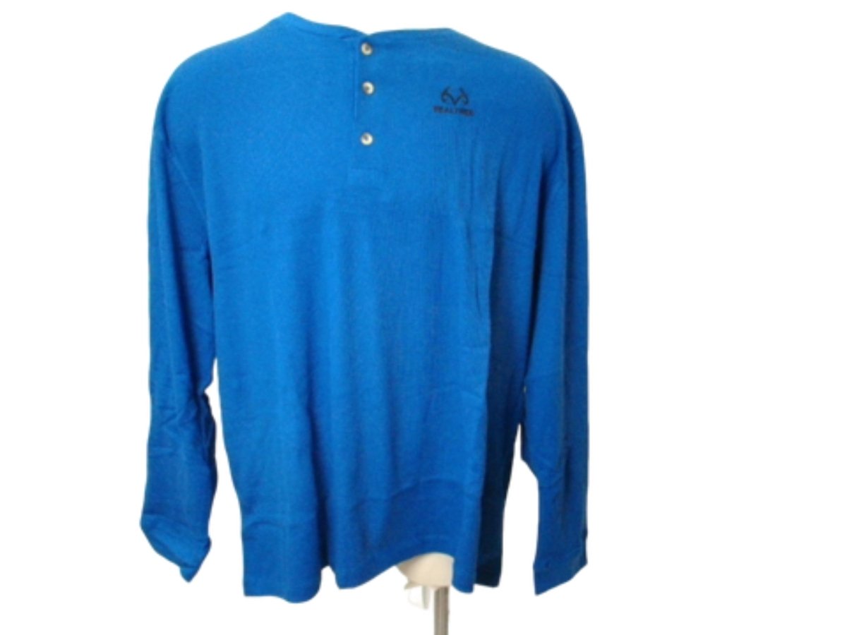 Realtree Men's Thermal Henley Top - Large, Assorted Colors - Brantford Surplus