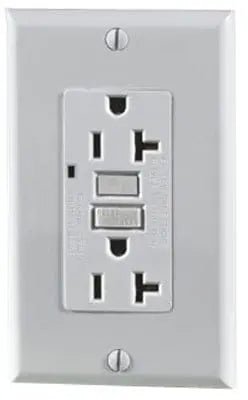 Receptacles GFI Lighted 15A white - Brantford Surplus