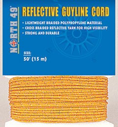 Reflective High - Visibility Camping Guyline Cord 50ft Rope - Brantford Surplus
