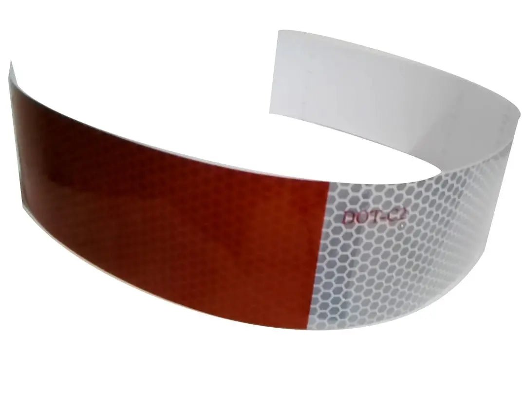 Reflective Tape 2"x17" Red/Silver - Brantford Surplus