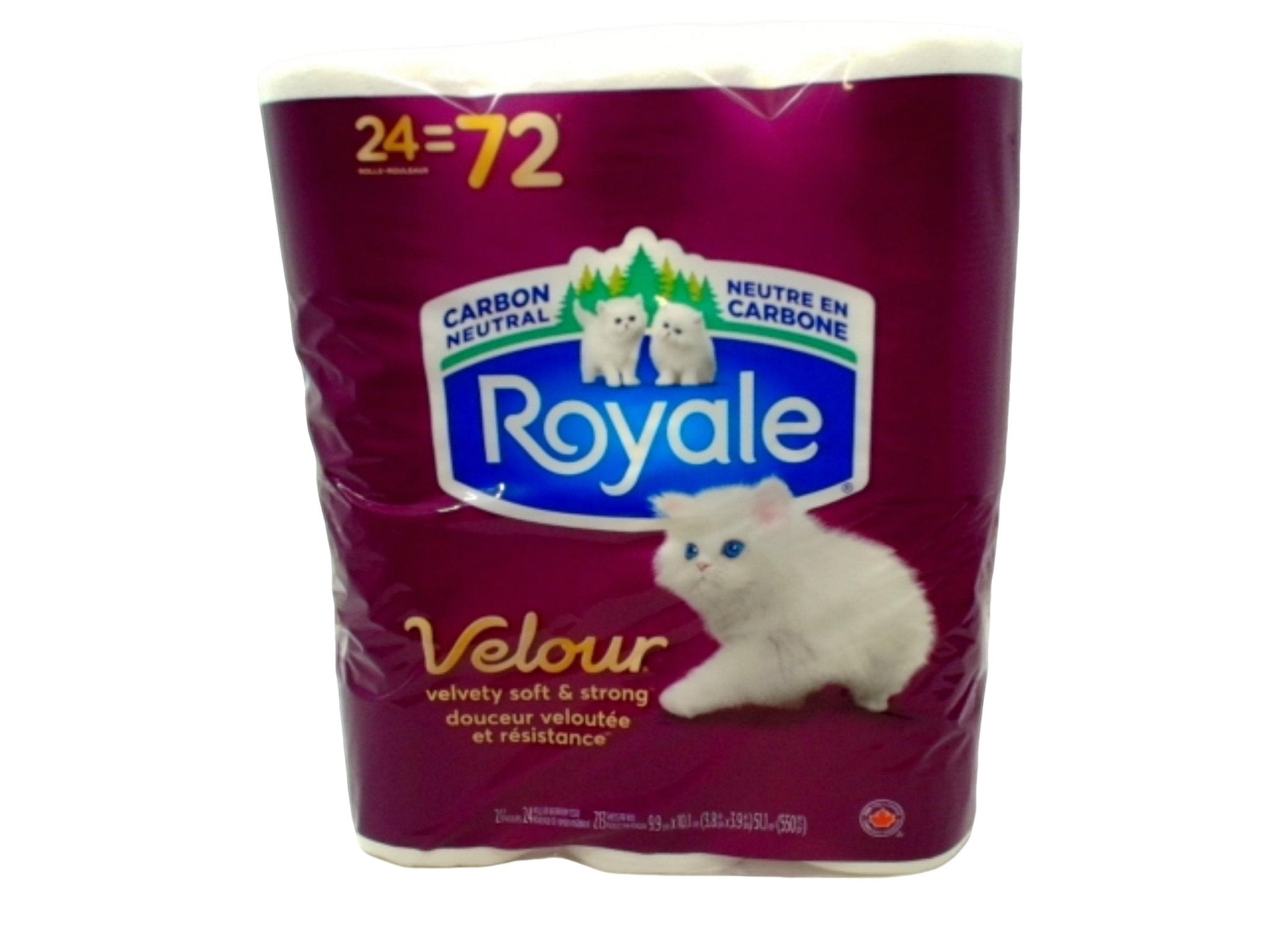 Royale Velour Ultra Soft Toilet Paper 24 Rolls - Brantford Surplus