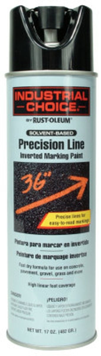 Rust - Oleum Black Inverted Marking Paint Solvent - Based 482g - Brantford Surplus