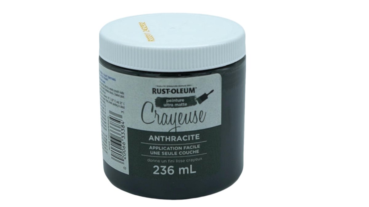 Rust - Oleum Chalked Ultra Matte Charcoal Paint 236mL - Brantford Surplus