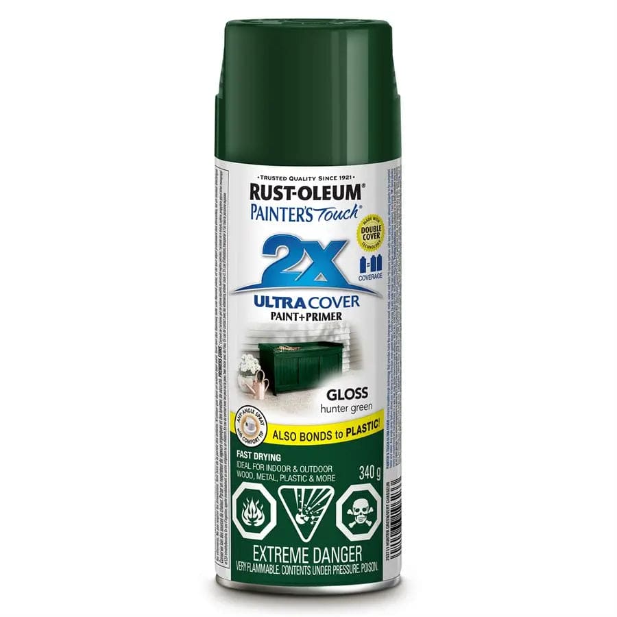 Rustoleum Hunter Green Painters Touch 2X Spray Paint 340G - Brantford Surplus