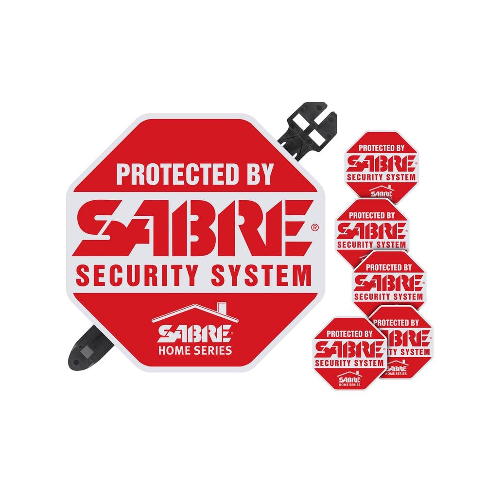 Sabre Yard Sign and Security Decal Set