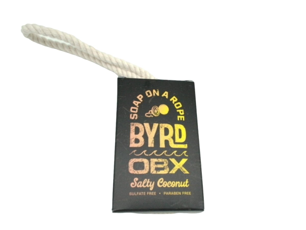 Salty Coconut Soap on a Rope - Byrd OBX Cleanser - Brantford Surplus