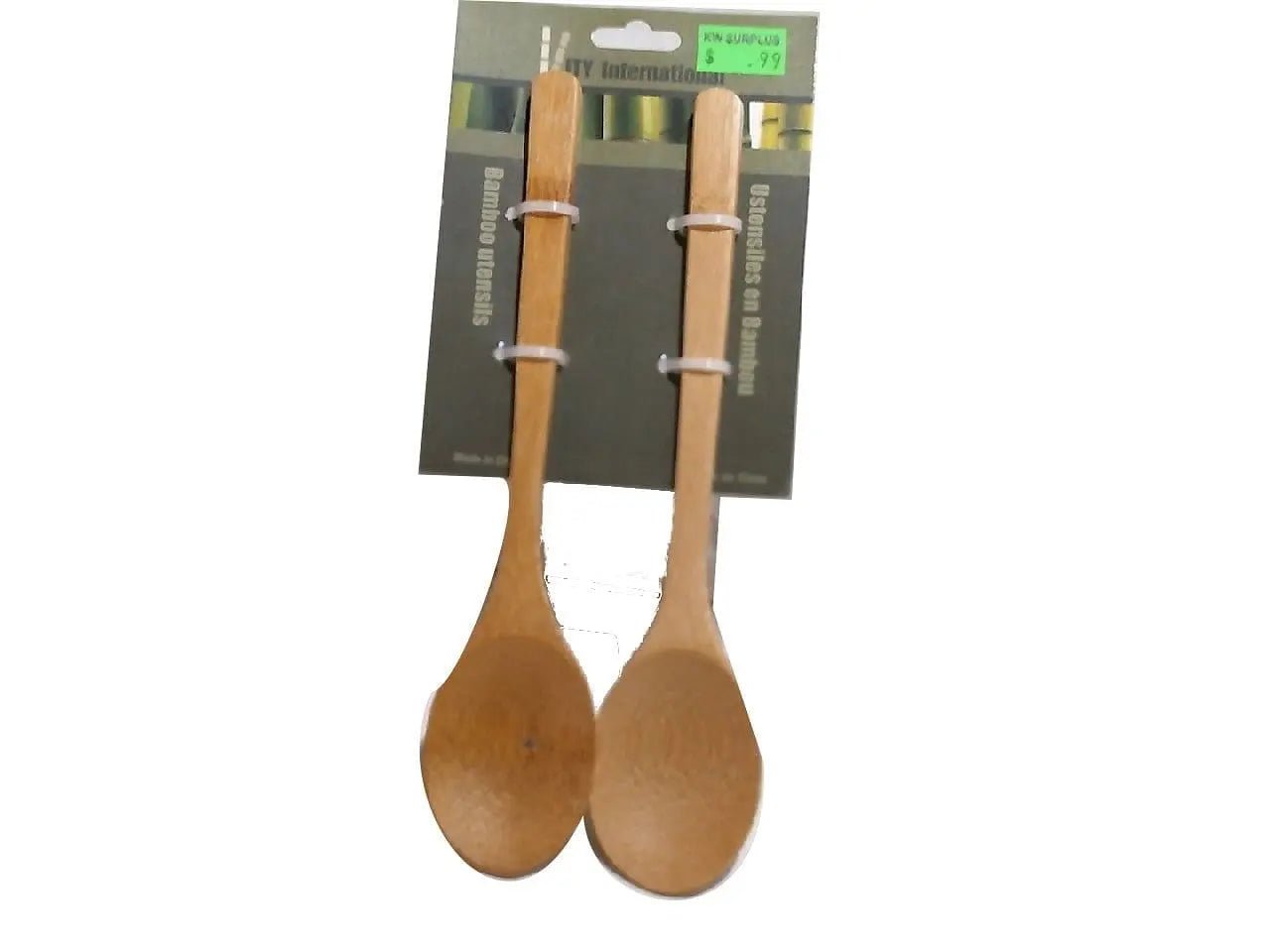 Set Of 2 Bamboo Spoons - Brantford Surplus