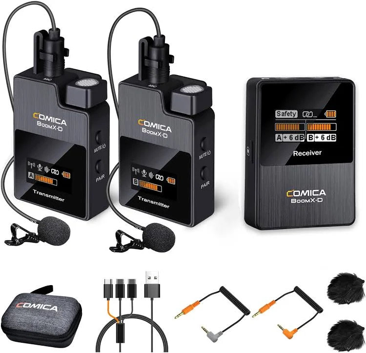 Comica BoomX-D 2.4G Digital Wireless Microphone Set
