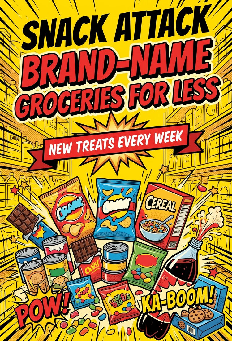 Snack attack groceries for less - slide mobile