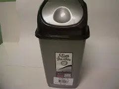 Slim 10L Garbage Bin with Swing Lid - Brantford Surplus