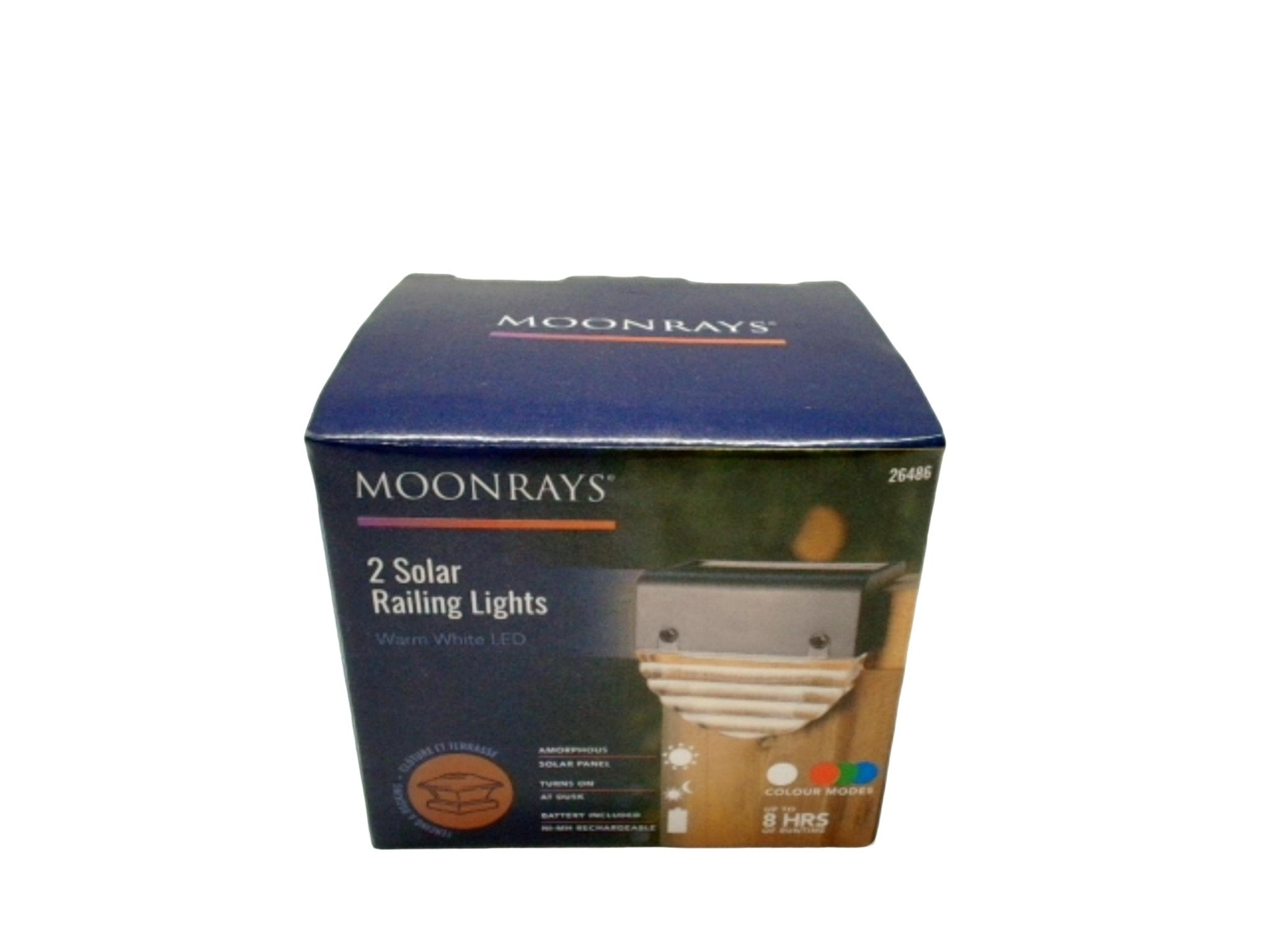 Solar Railing Lights Multi - Color Modes - Moonrays - Brantford Surplus