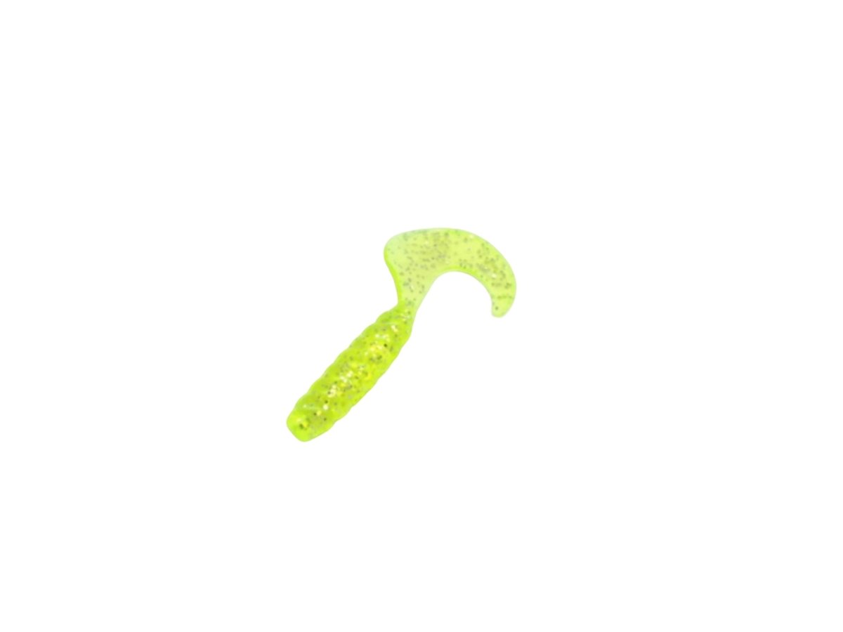 South Bend Chartreuse 2" Grub Lures 10 - Pack Fishing Baits - Brantford Surplus