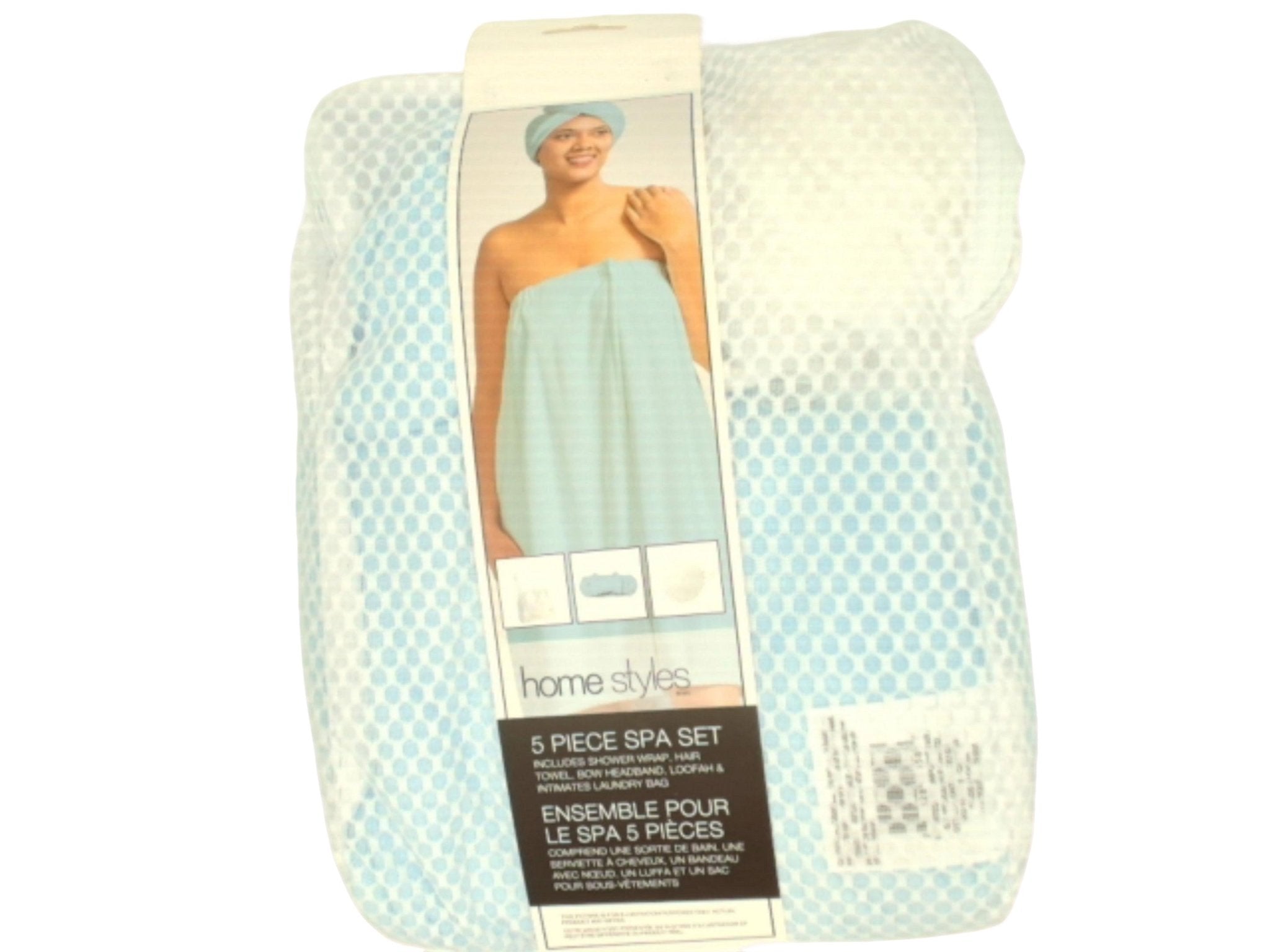 Spa Gift Set with Shower Wrap & Hair Towel – Home Styles - Brantford Surplus
