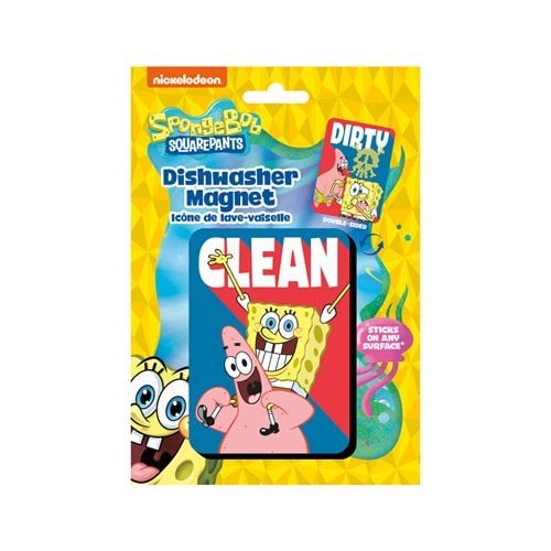 SpongeBob Dishwasher Magnet - Clean Dirty Indicator - Brantford Surplus