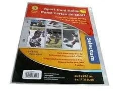 Sports card holder sheets 5 pack sheet holds 9 cards - Brantford Surplus