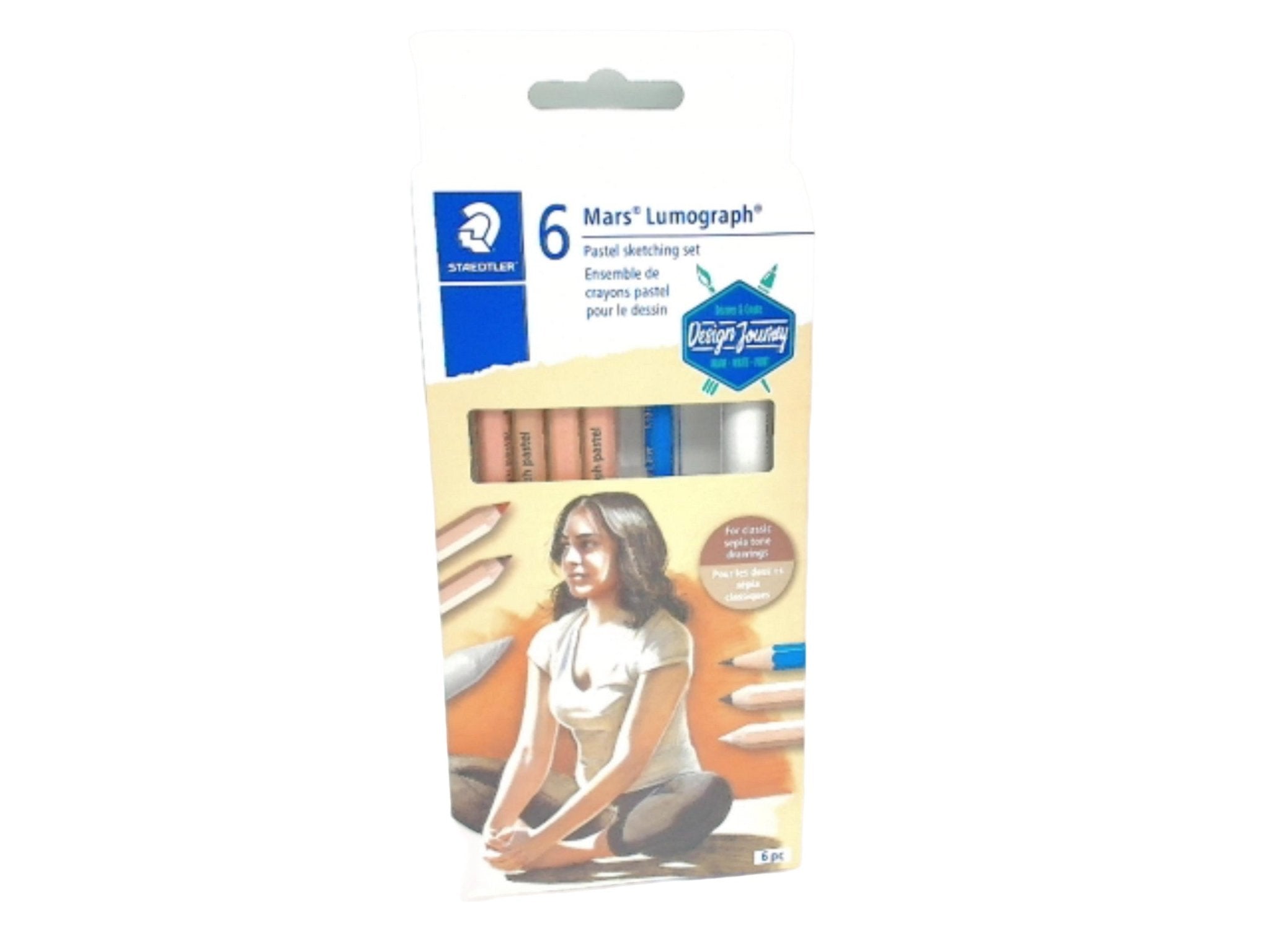 Staedtler Pastel Sketching Pencils Set - 6 Pack - Brantford Surplus