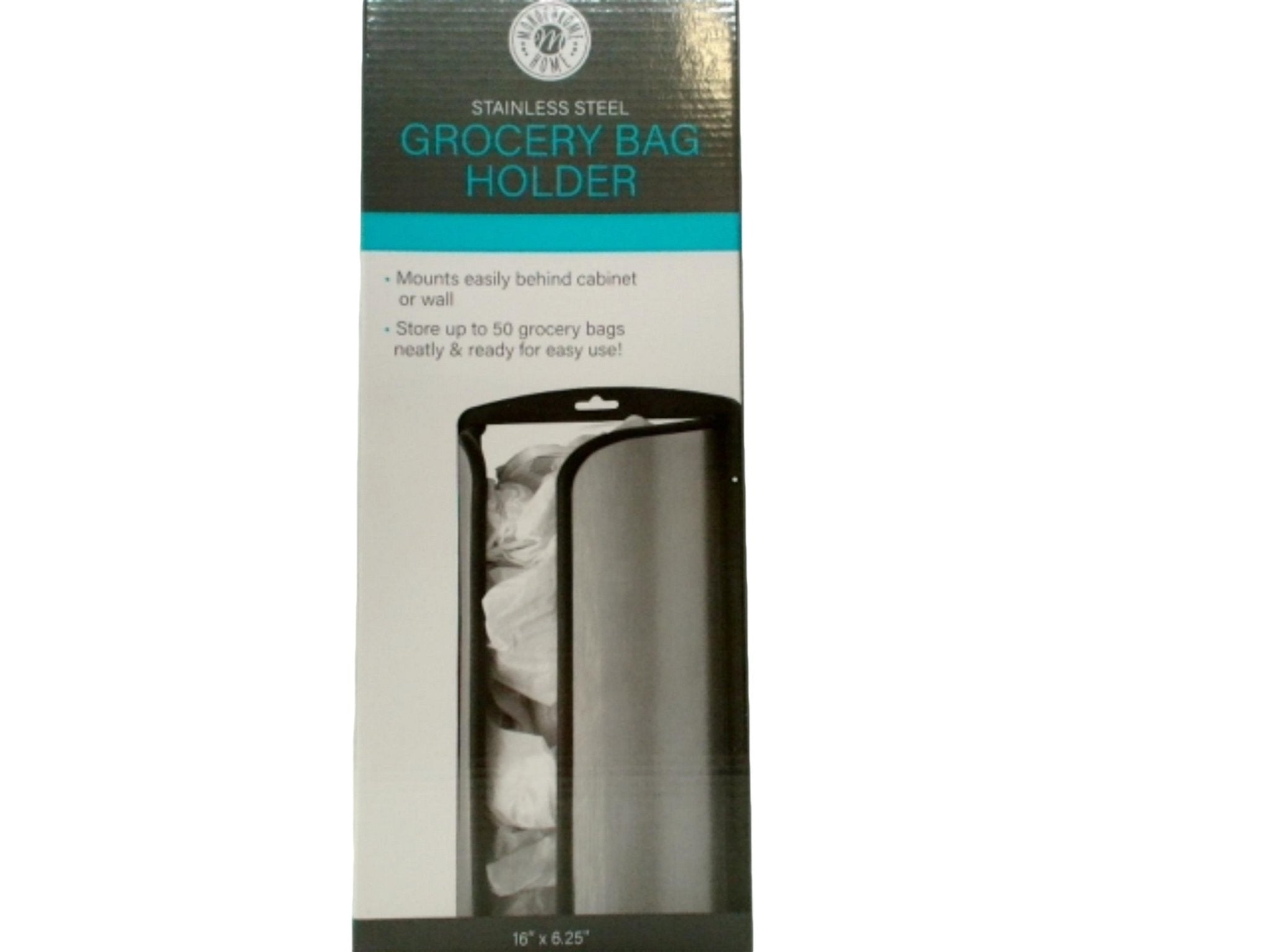 Stainless Steel Grocery Bag Holder Dispenser 16"x6.25" - Brantford Surplus