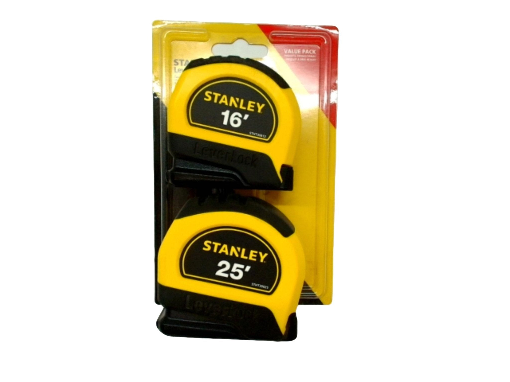 Stanley Leverlock Tape Measure Set 16' & 25' - Brantford Surplus