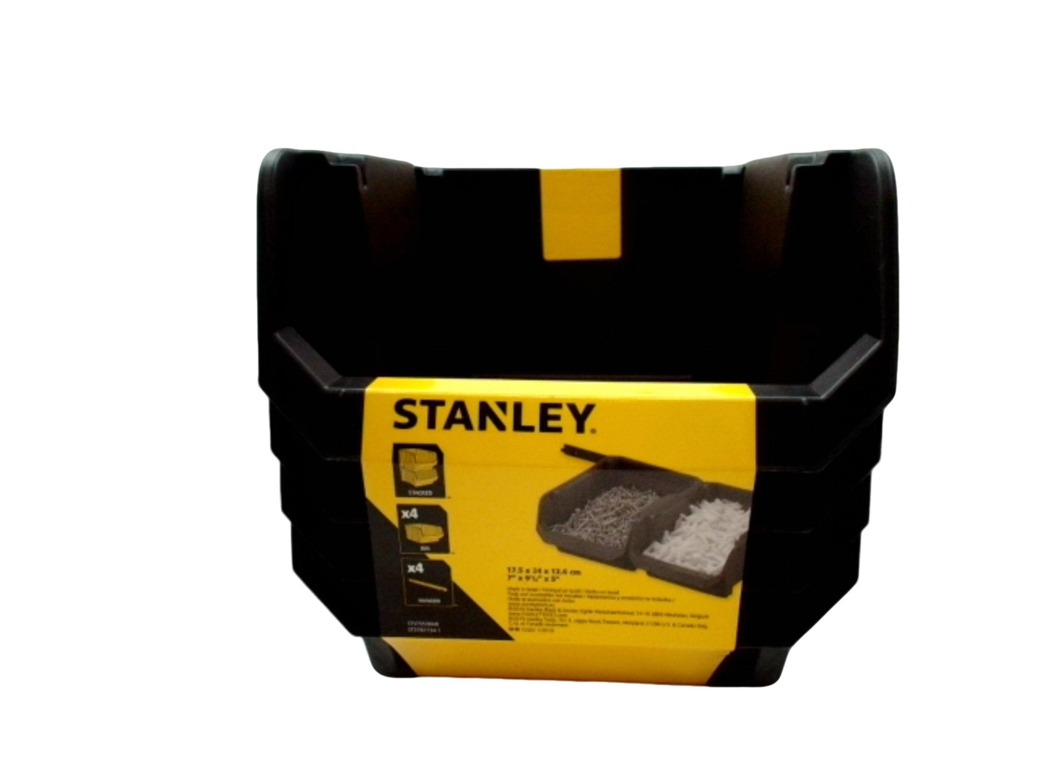 Stanley Stackable Storage Bins 4 - Pack - Durable Organizer - Brantford Surplus