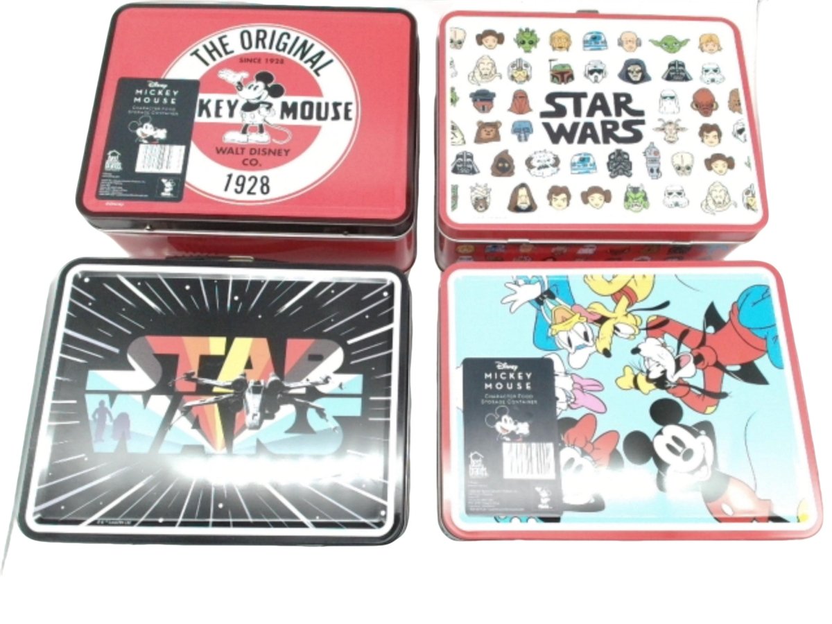 Star Wars or Mickey Mouse Metal Lunch Box for Kids - Brantford Surplus