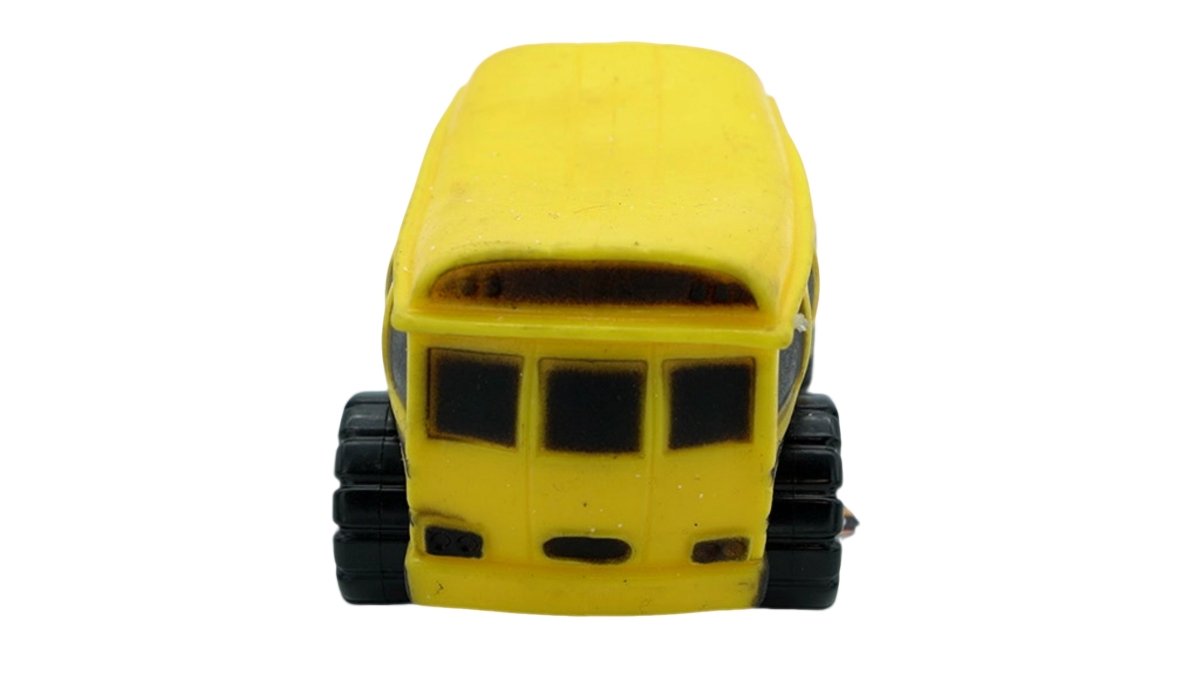 Stretch School Bus Toy - Sand Filled Stress Relief Ricochet - Brantford Surplus