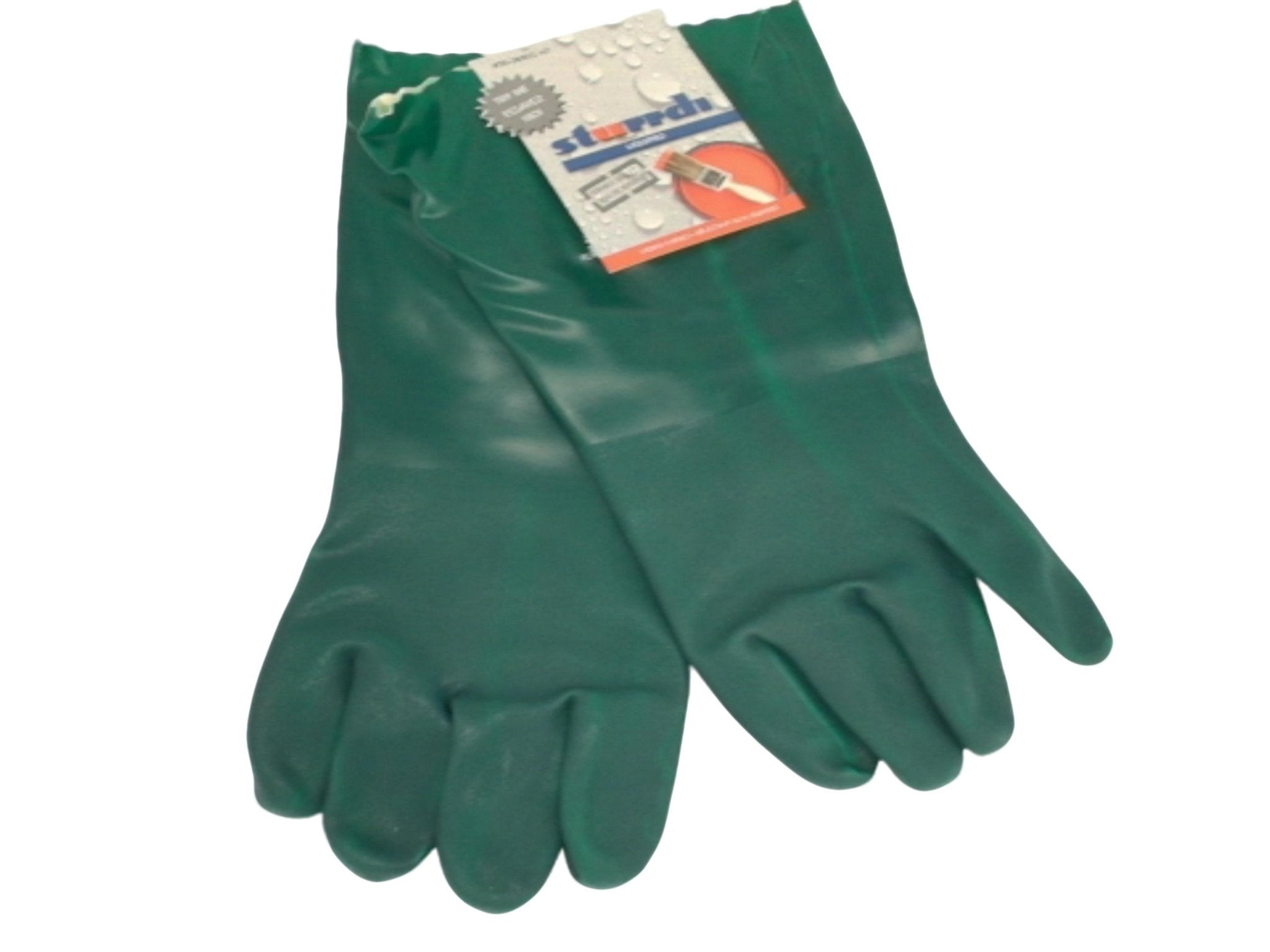 Sturrdi Green 14" PVC Gloves – Chemical Resistant Work Gloves - Brantford Surplus