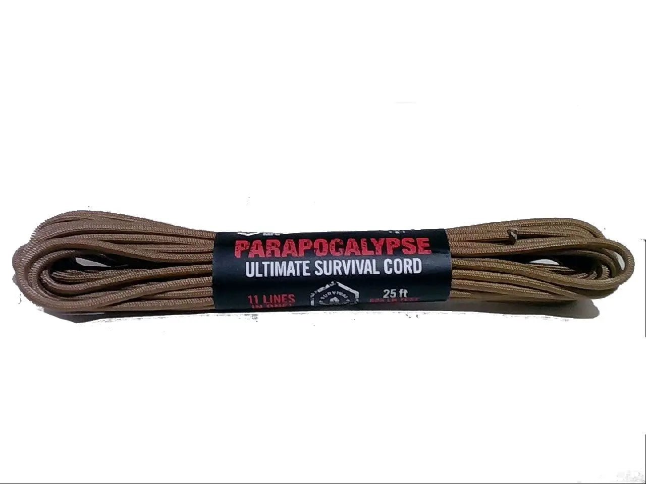 Survival Cord Ultimate 25' Tan 11 Lines In 1 Parapocalypse - Brantford Surplus