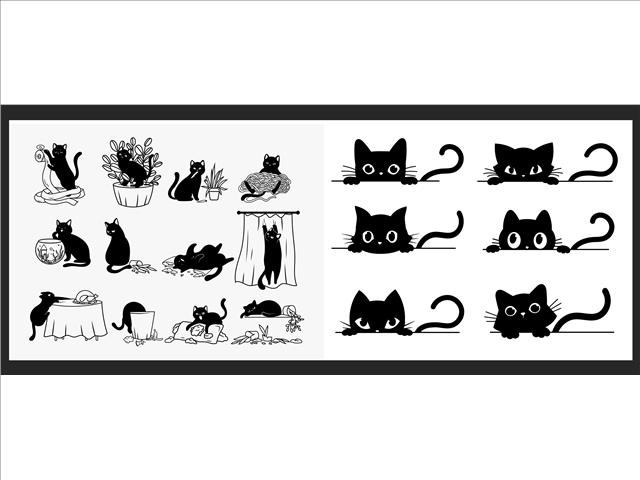 Swedish Cats Dish Cloths Set - 2 Pack Eco - Friendly - Brantford Surplus