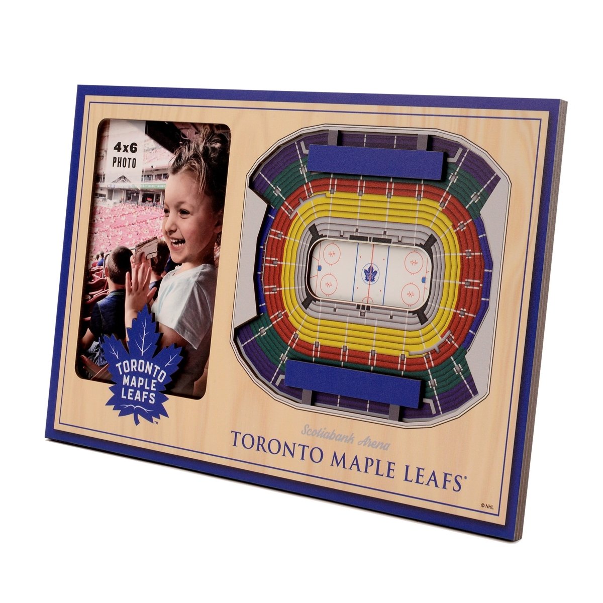 Toronto Maple Leafs 3D Stadium View 4x6 Picture Frame - Brantford Surplus