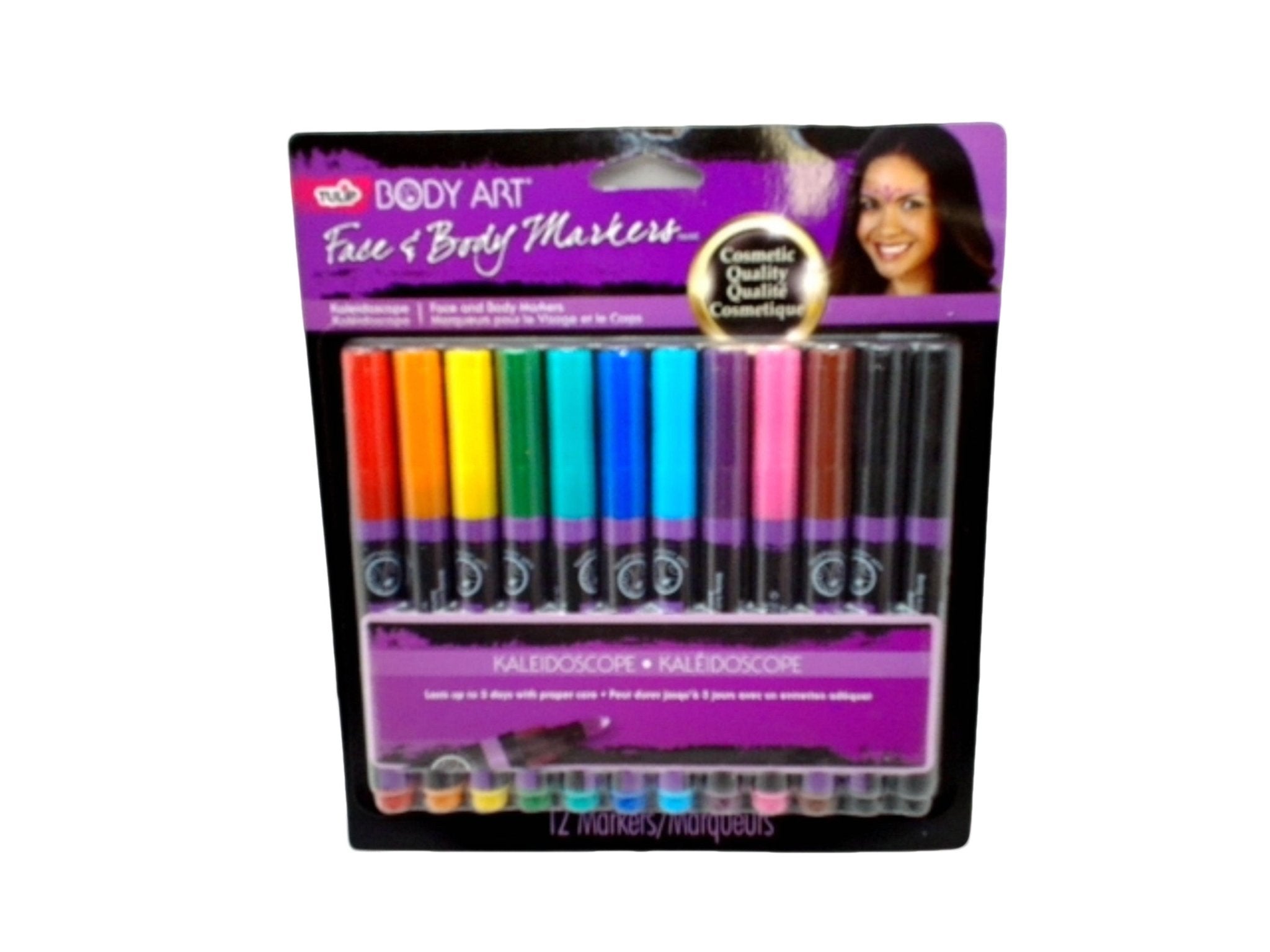 Tulip Body Art Face & Body Markers 12pk Assorted Colors - Brantford Surplus
