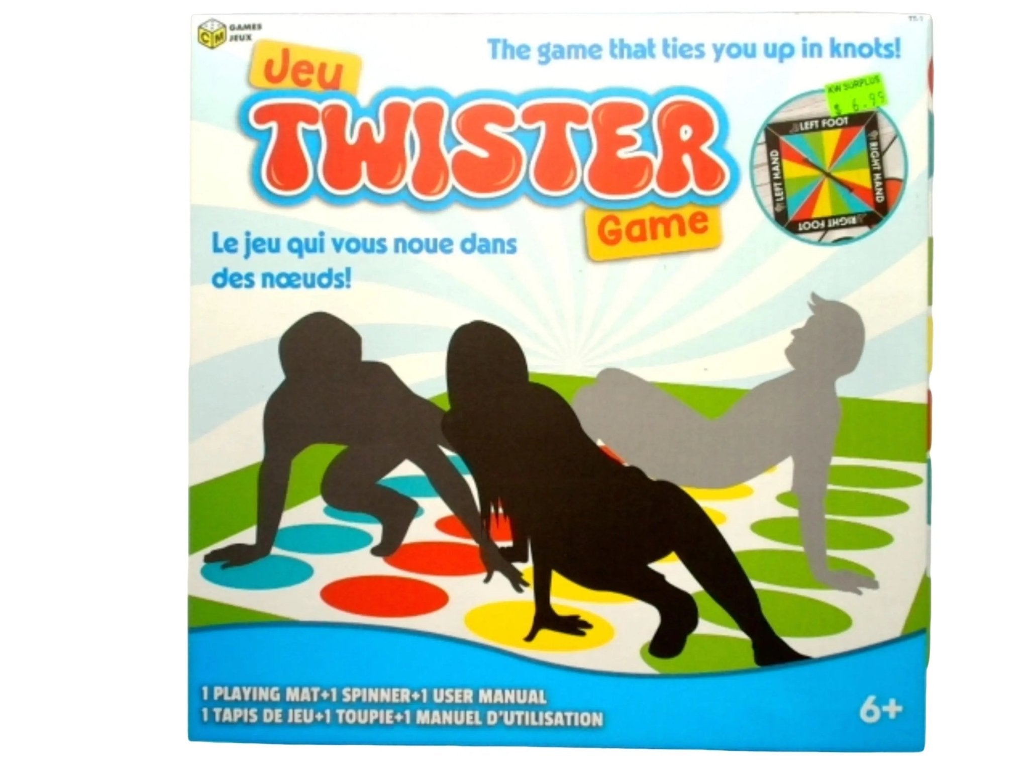 Twister game - playing mat - 1 spinner - 1 user manual - Brantford Surplus