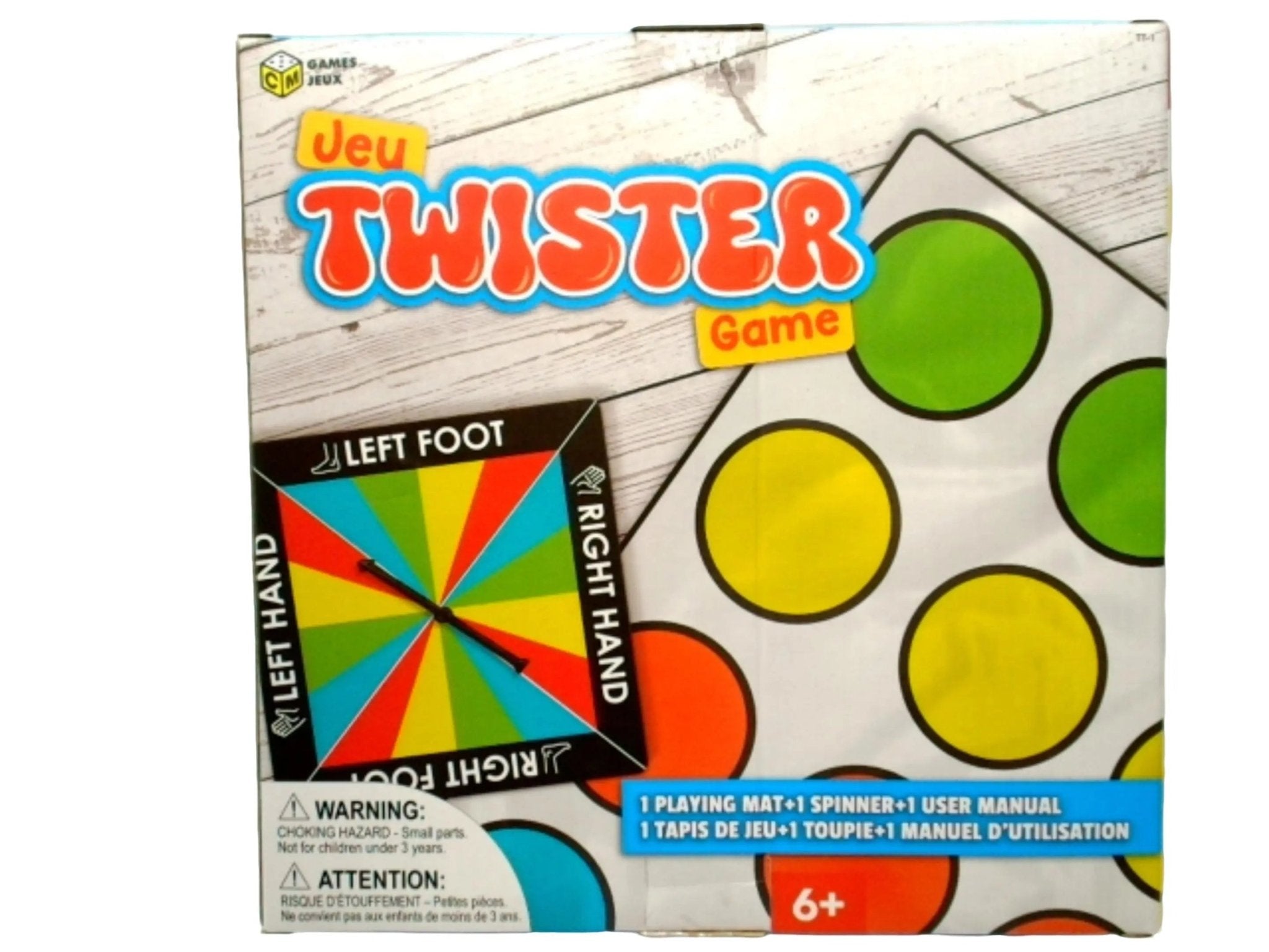 Twister game - playing mat - 1 spinner - 1 user manual - Brantford Surplus