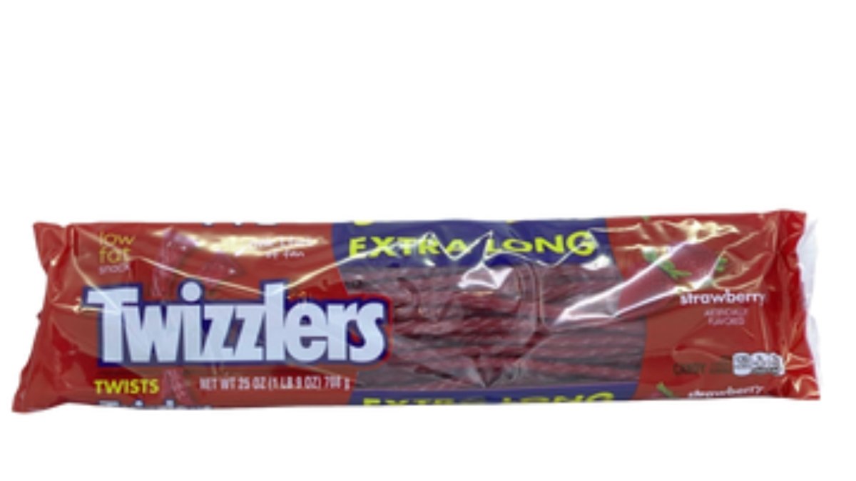 Twizzlers Extra Long Strawberry Licorice Twists Candy 708g - Brantford Surplus