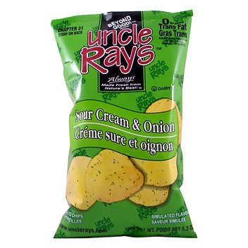 Uncle Ray's Sour Cream & Onion Chips 130g - Brantford Surplus