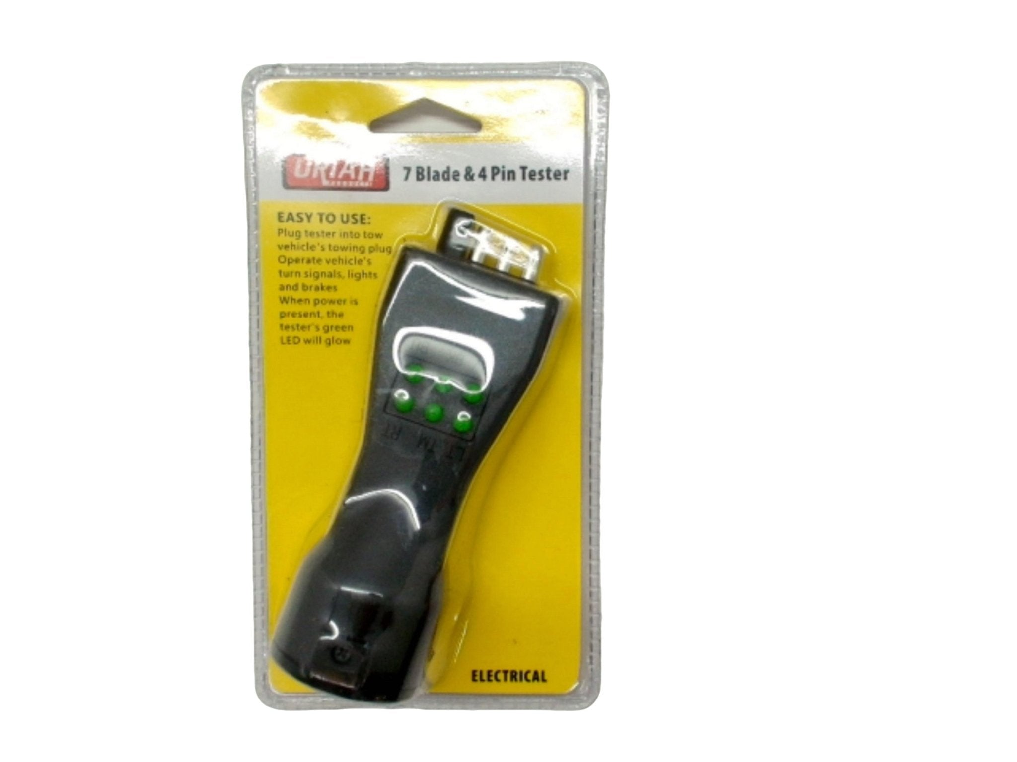 Uriah 7 Blade 4 Pin Trailer Tester - Durable & Easy Use - Brantford Surplus