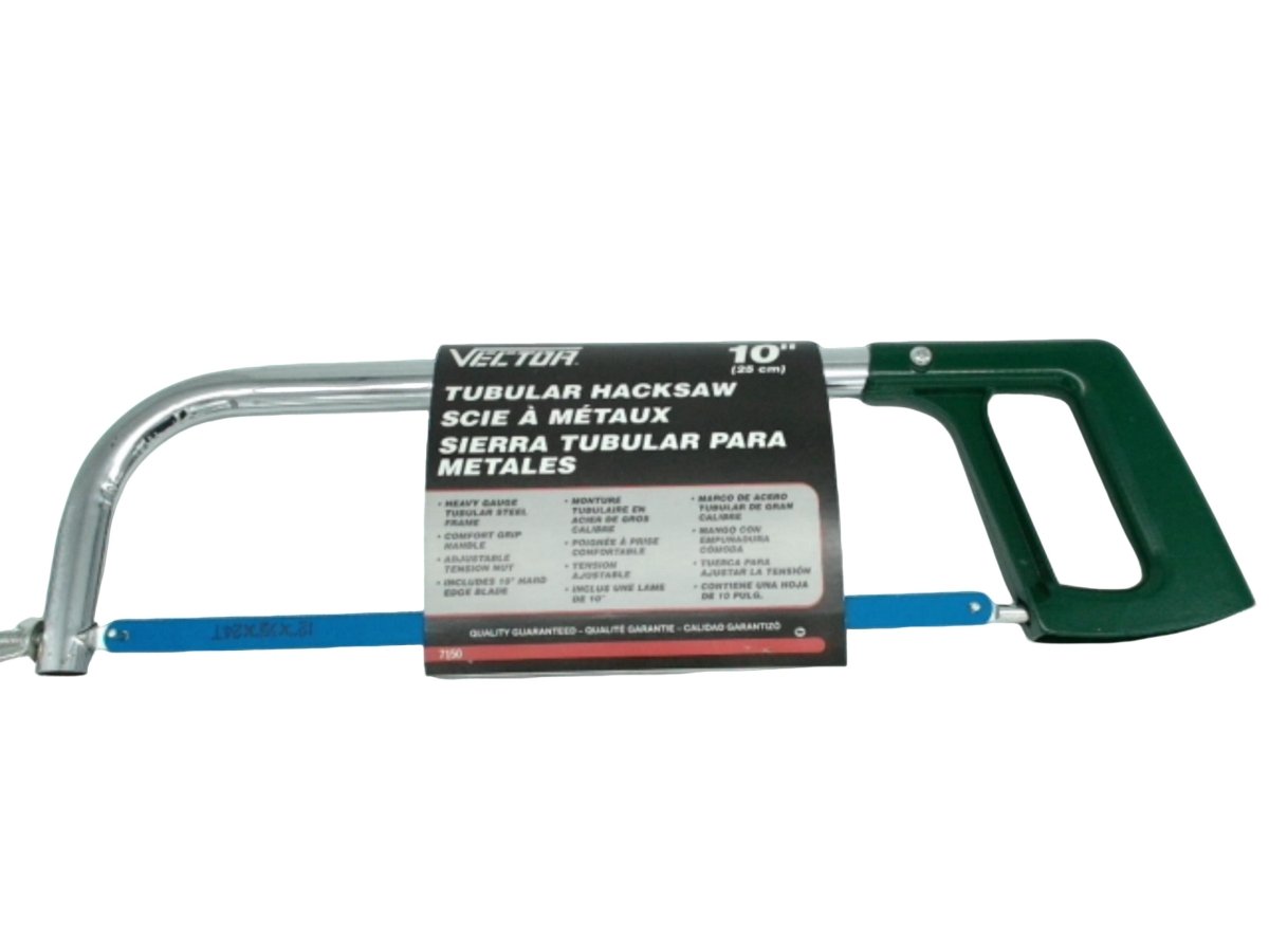 Vector 10 - Inch Tubular Hacksaw - Durable Steel Saw - Brantford Surplus