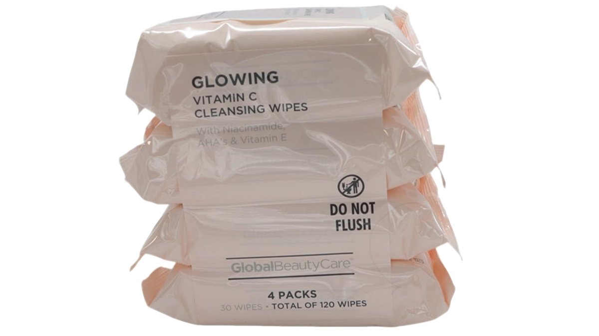 Vitamin C Face Cleansing Wipes - 4x30 Globalbeautycare - Brantford Surplus