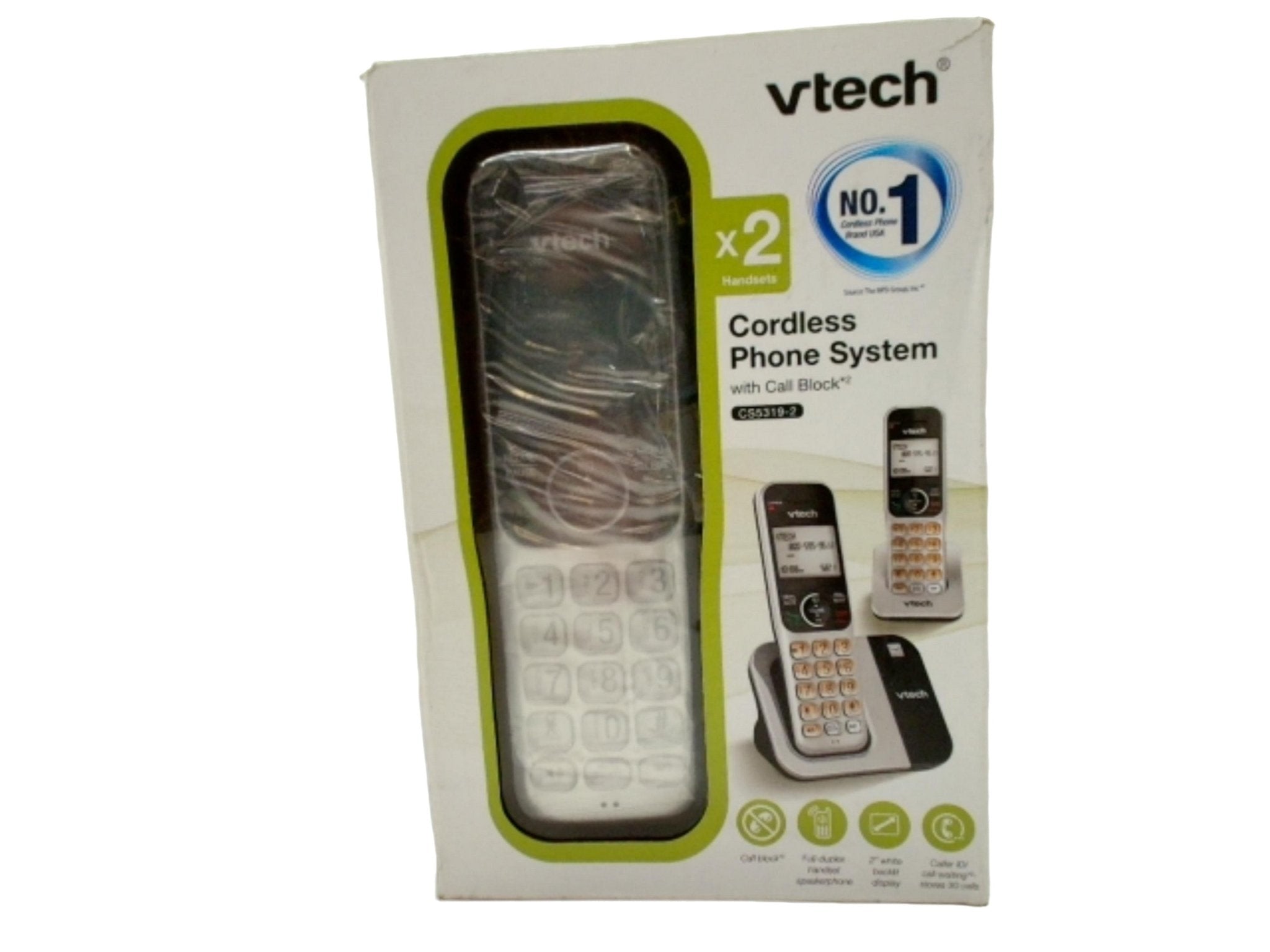 VTech 2 - Handset Cordless Phone with Call Back Feature - Brantford Surplus