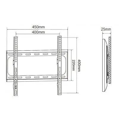 Wall mount bracket 23 to 37 inch - Brantford Surplus