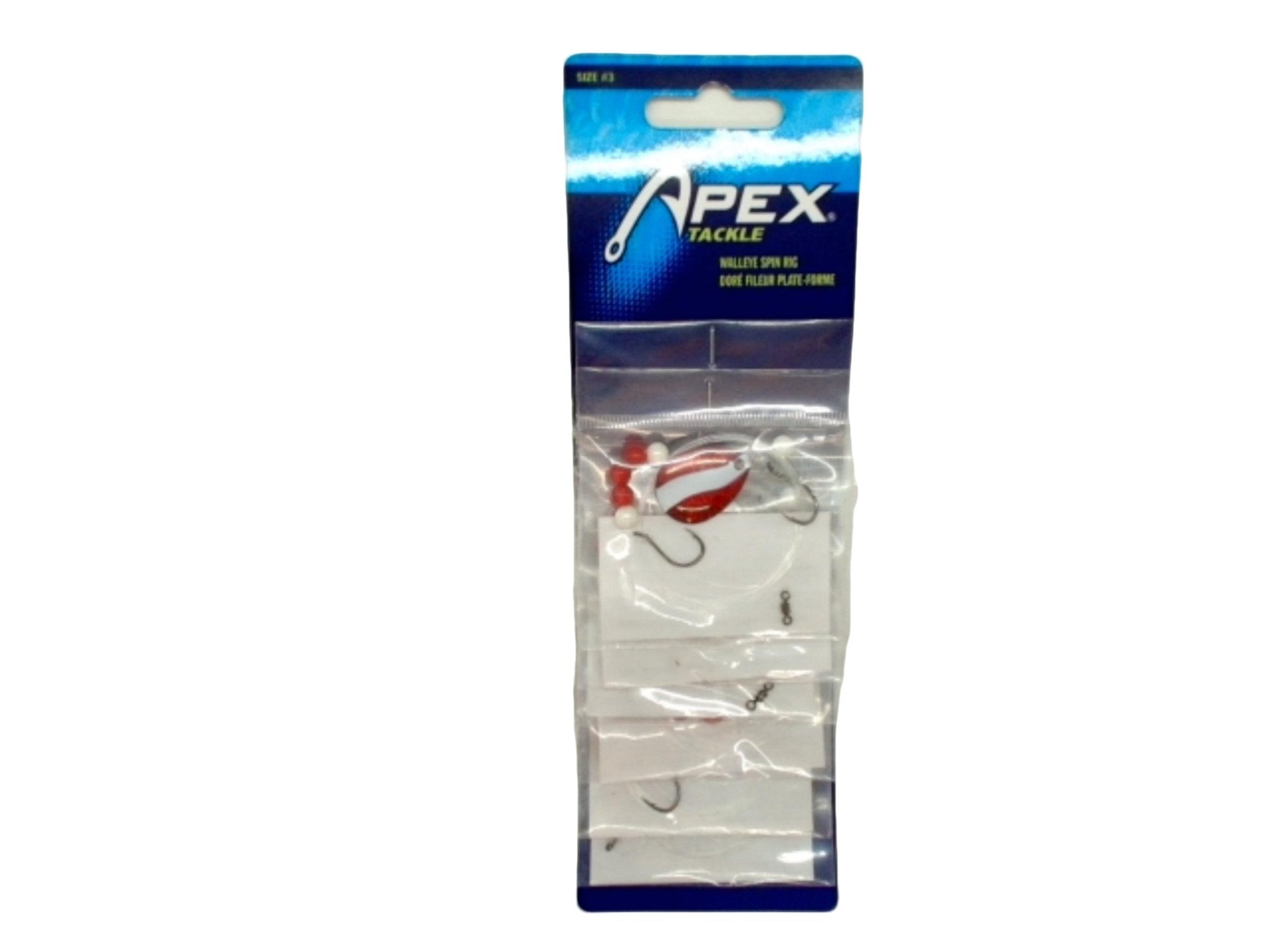 Walleye Spin Rig Size 3 Apex Tackle(full card $2.99 or .69/lure) - Brantford Surplus