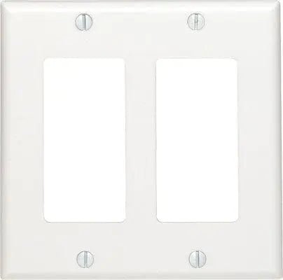 WallPlate decora two gang white - Brantford Surplus