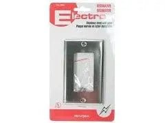 Wallplate - stainless steel decora single gang - Brantford Surplus