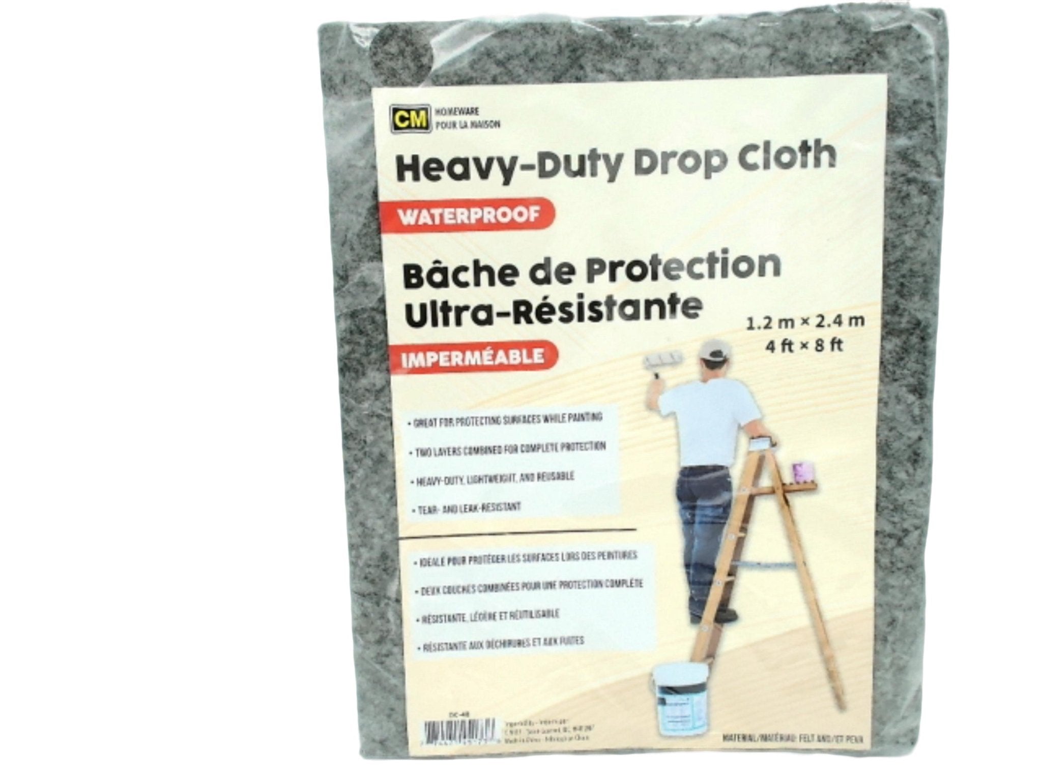 Waterproof Painter's Tarp 4x8 ft Heavy Duty Drop Cloth - Brantford Surplus