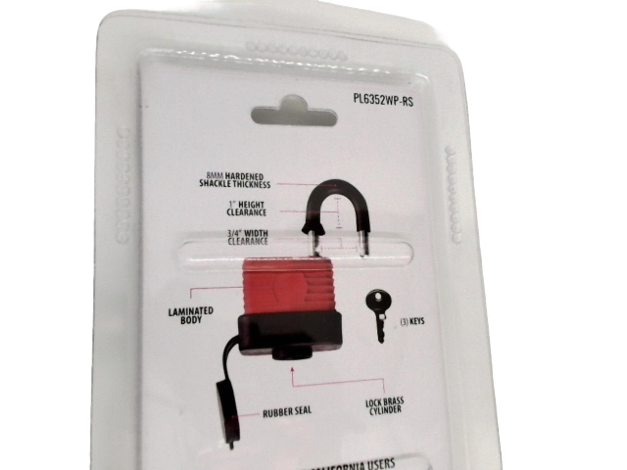 Weatherproof Heavy Duty Laminated Padlock 1" Shackle Security - Brantford Surplus
