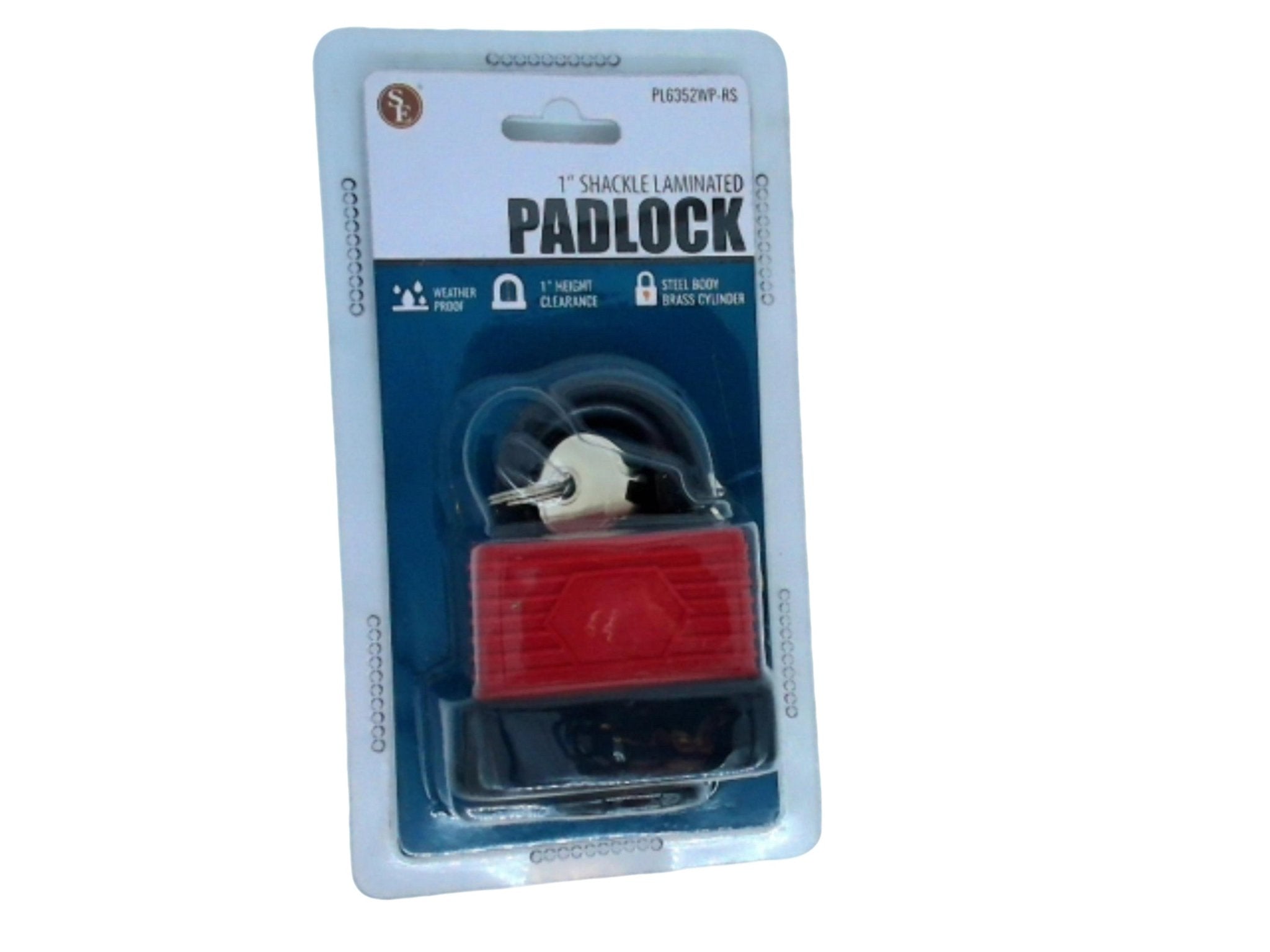 Weatherproof Heavy Duty Laminated Padlock 1" Shackle Security - Brantford Surplus